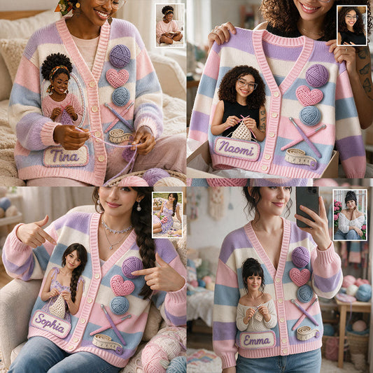 Amour du Crochet - Cardigan Personnalisé en Tricot