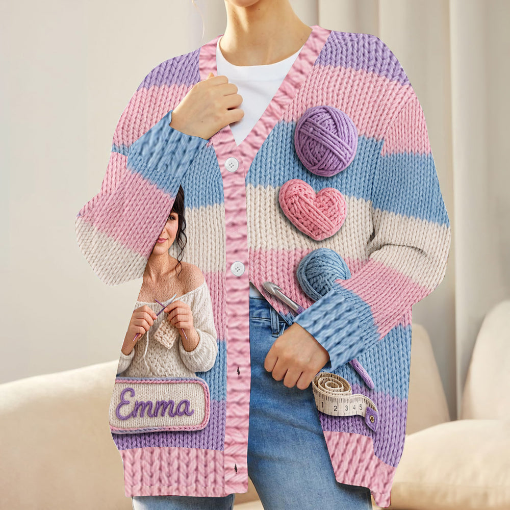 Amour du Crochet - Cardigan Personnalisé en Tricot