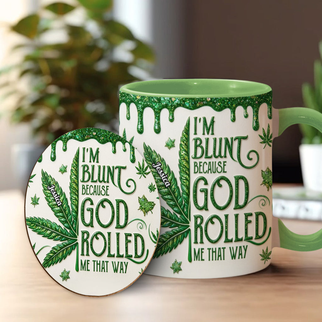 Je suis franc parce que Dieu m'a fait ainsi - Tasse et sous-verre personnalisés