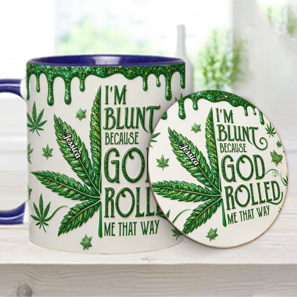 Je suis franc parce que Dieu m'a fait ainsi - Tasse et sous-verre personnalisés