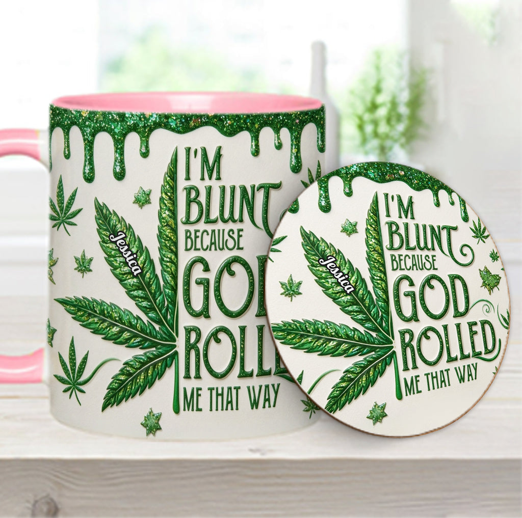 Je suis franc parce que Dieu m'a fait ainsi - Tasse et sous-verre personnalisés