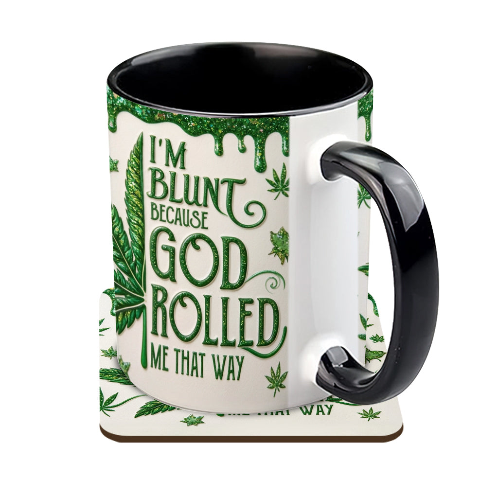 Je suis franc parce que Dieu m'a fait ainsi - Tasse et sous-verre personnalisés