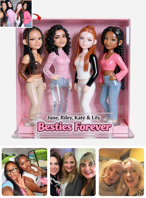 Plaque acrylique personnalisée avec n'importe quelle photo - Galentine Squad - Plaque acrylique personnalisée pour meilleure amie