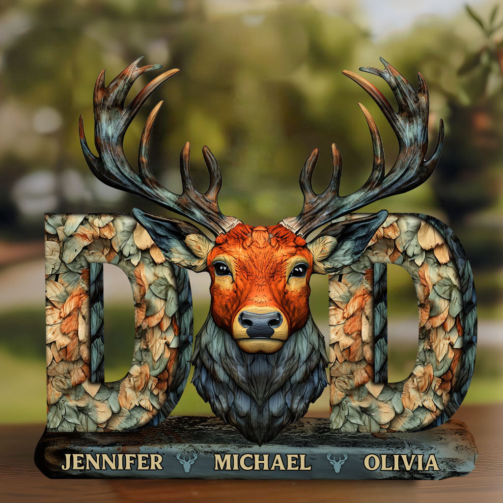 Papa Chasseur - Plaque acrylique personnalisée sur mesure pour la chasse