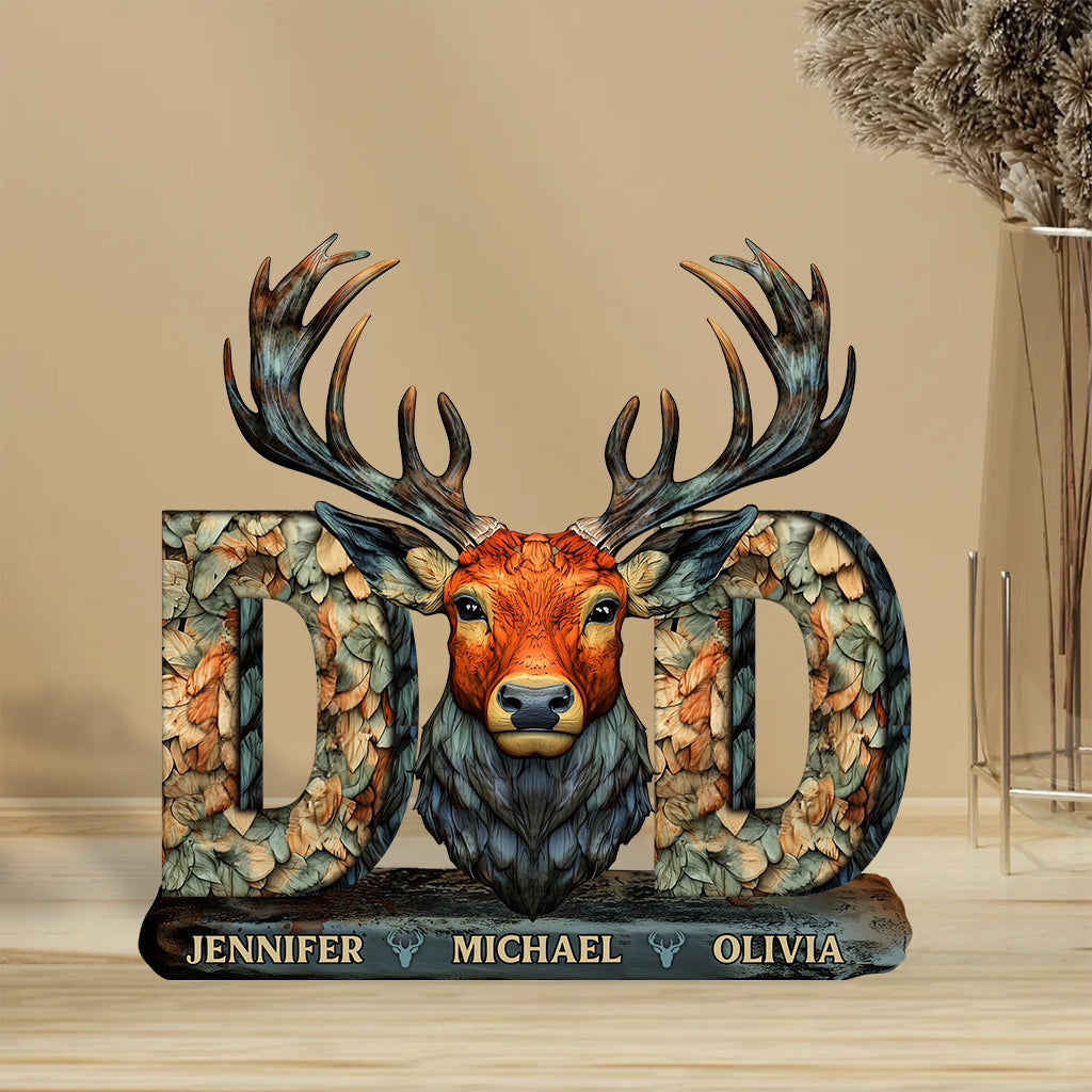 Papa Chasseur - Plaque acrylique personnalisée sur mesure pour la chasse