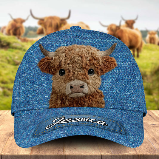 Vache des Highlands mignonne - Casquette classique personnalisée vache des Highlands