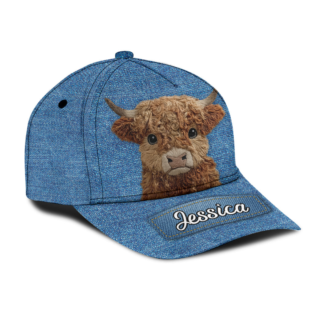 Vache des Highlands mignonne - Casquette classique personnalisée vache des Highlands