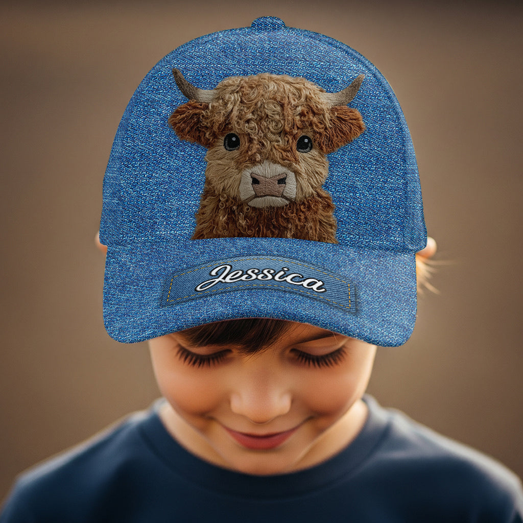 Vache des Highlands mignonne - Casquette classique personnalisée vache des Highlands