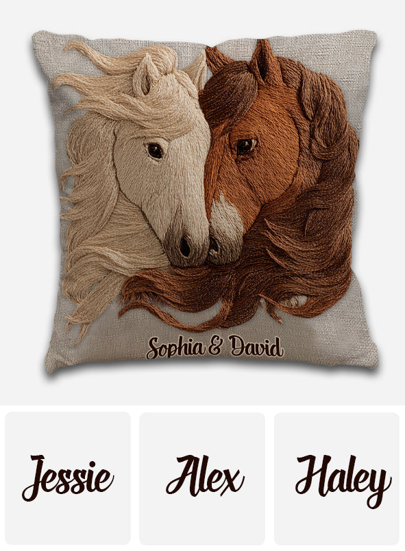 Coussin décoratif personnalisé pour couple « Toi et Moi »