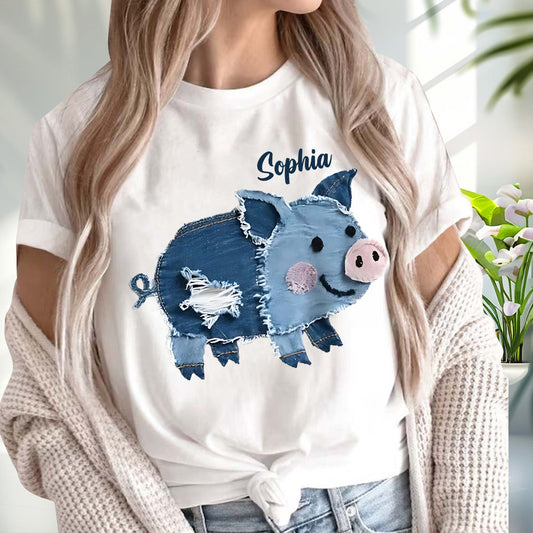 Adorable cochon - T-shirt et sweat à capuche personnalisés pour les amoureux des cochons