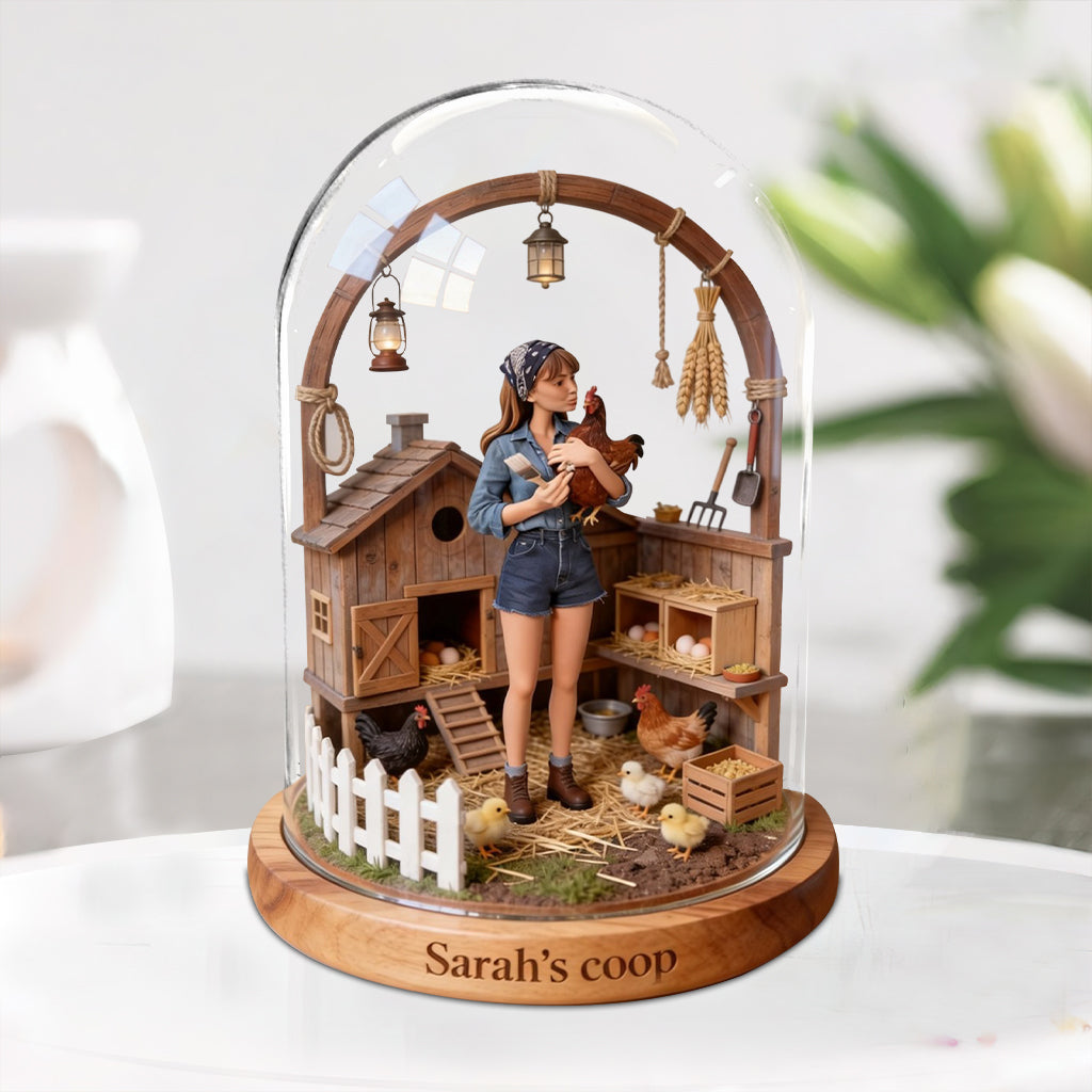 Chicken Farm - Personalized Chicken Custom Shaped Acrylic Plaque