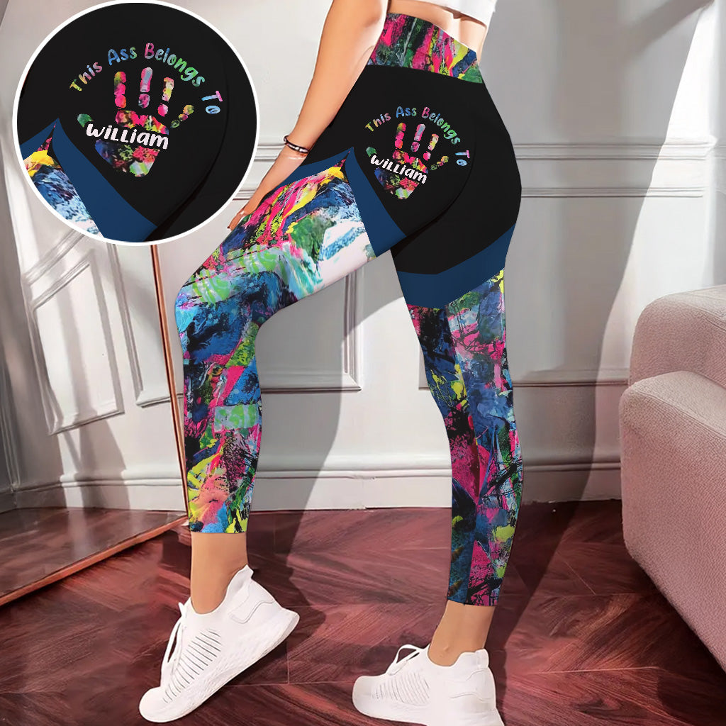 Ce cul est pris ! Cadeaux coquins pour elle - Leggings personnalisés pour couples