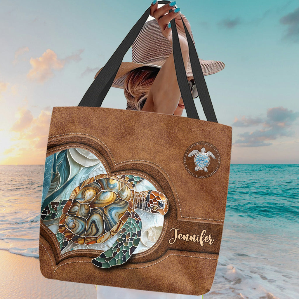 Love Turtles - Personalized Turtle Tote Bag