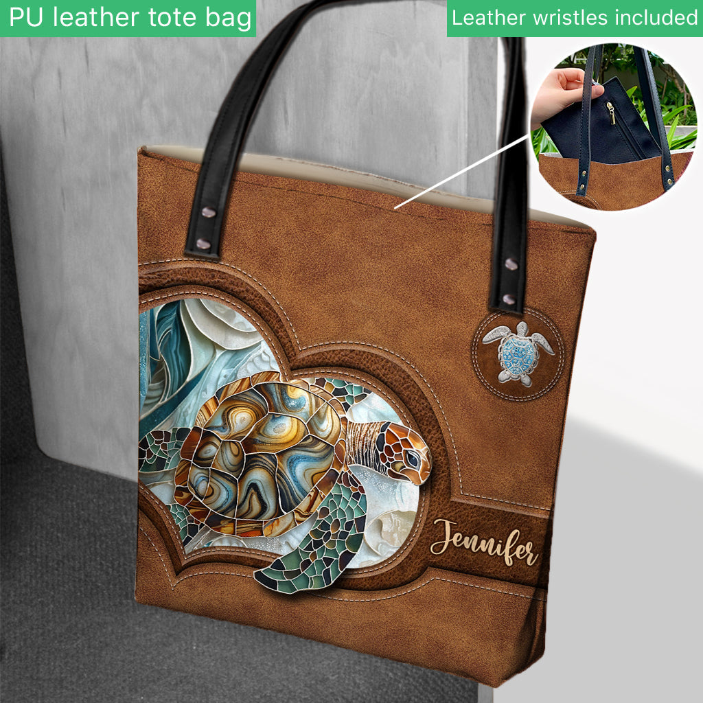 Love Turtles - Personalized Turtle Tote Bag