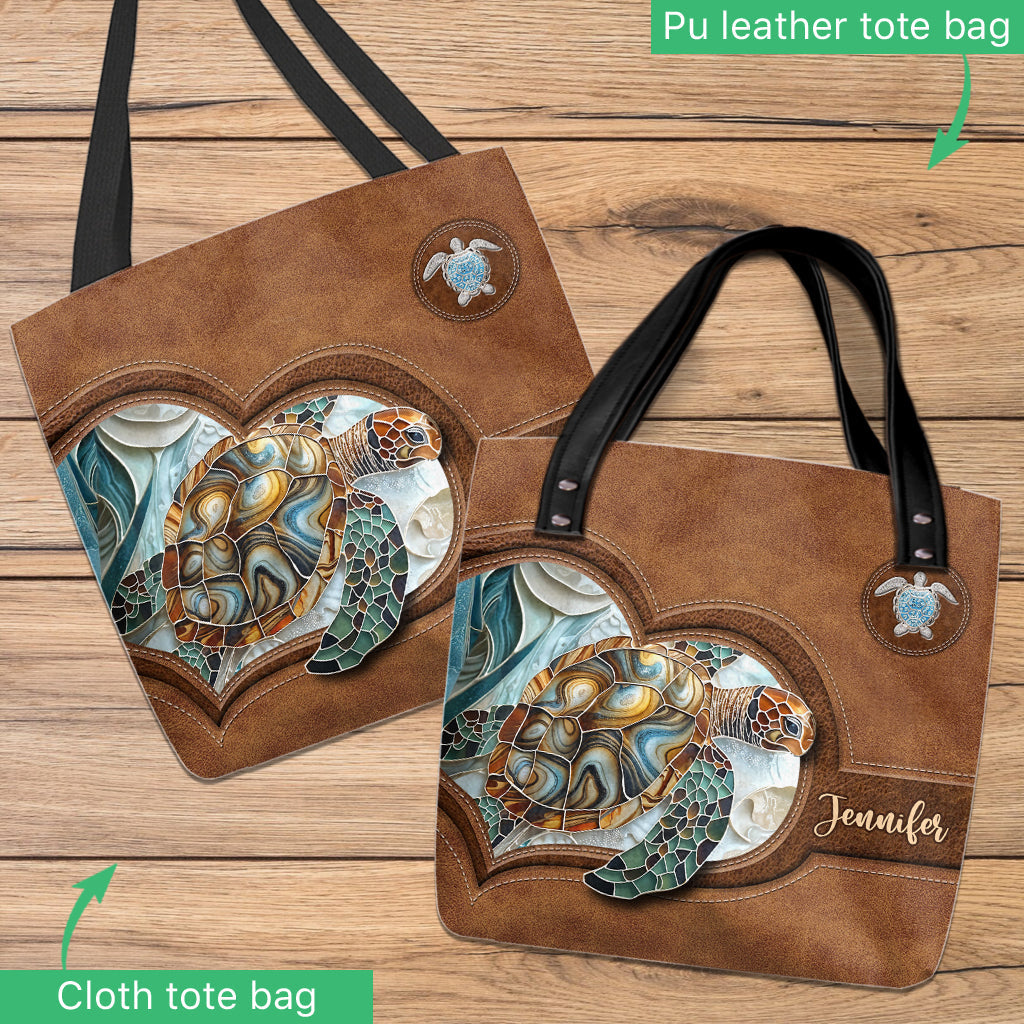 Love Turtles - Personalized Turtle Tote Bag