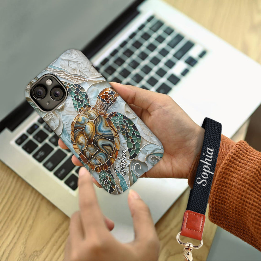 Love Turtles - Personalized Turtle Full Print Phone Case