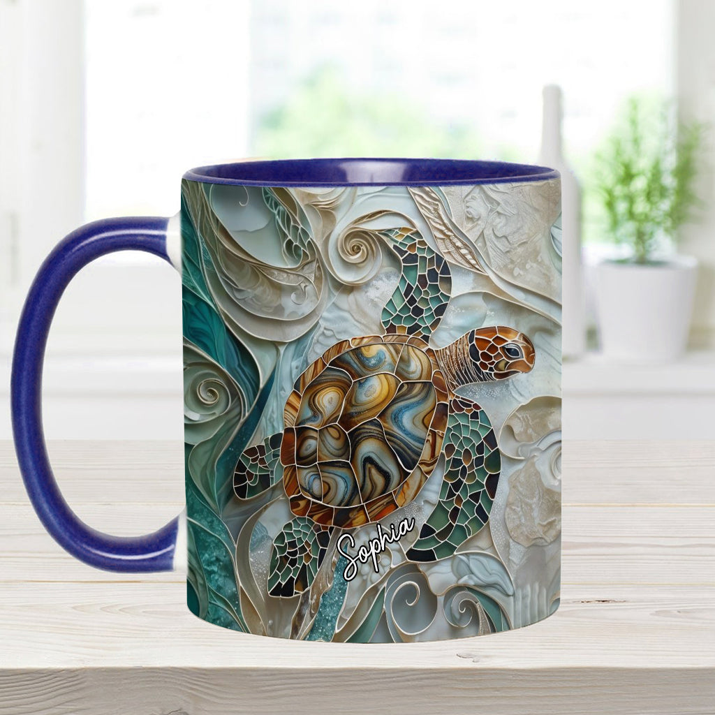 Love Turtles - Personalized Turtle Accent Mug