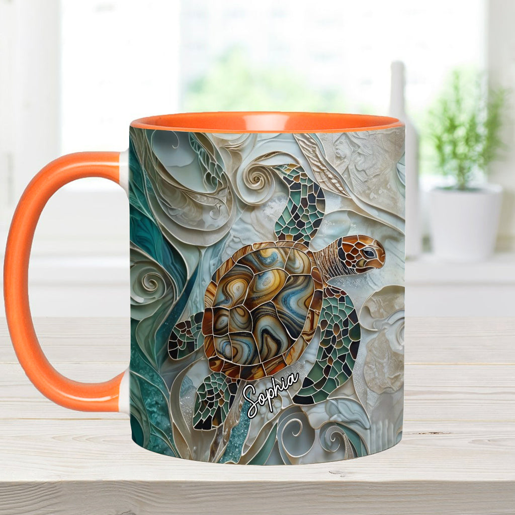 Love Turtles - Personalized Turtle Accent Mug