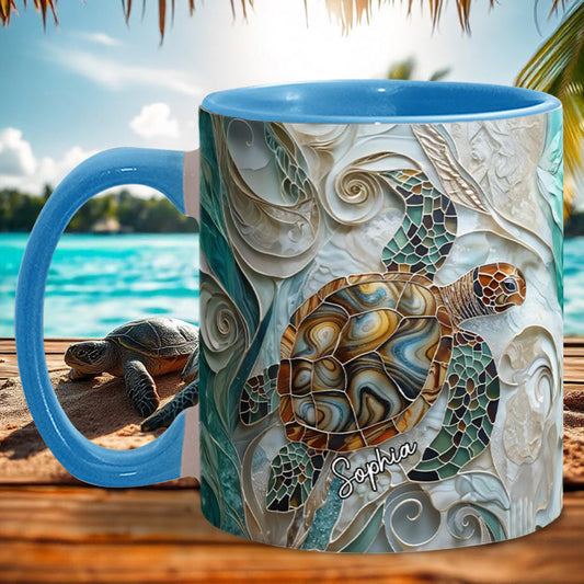 Mug personnalisé « J’adore les tortues »