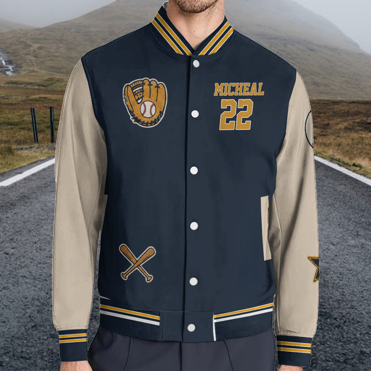 Champion de baseball - Veste universitaire de baseball personnalisée