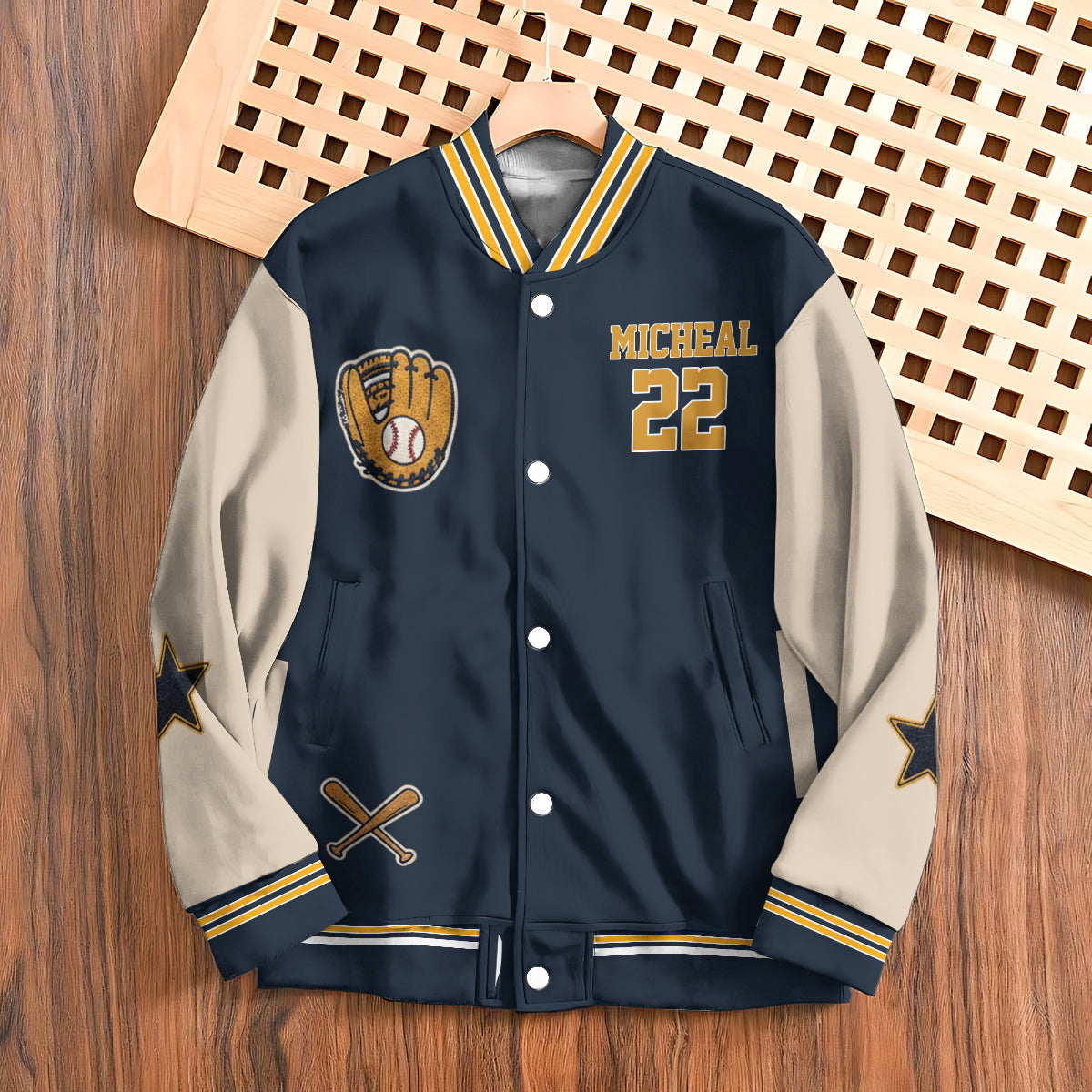 Champion de baseball - Veste universitaire de baseball personnalisée