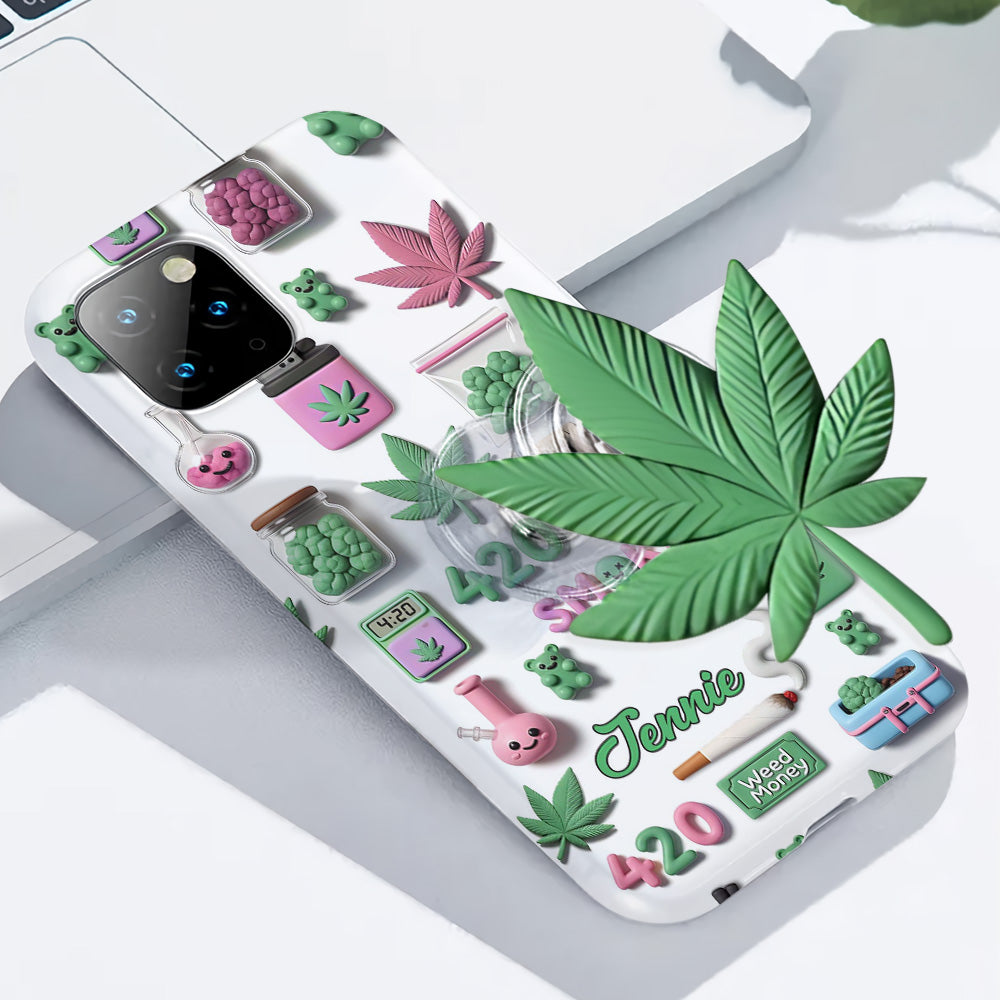 Stoner Chic - Personalized Weed Full Print Phone Case