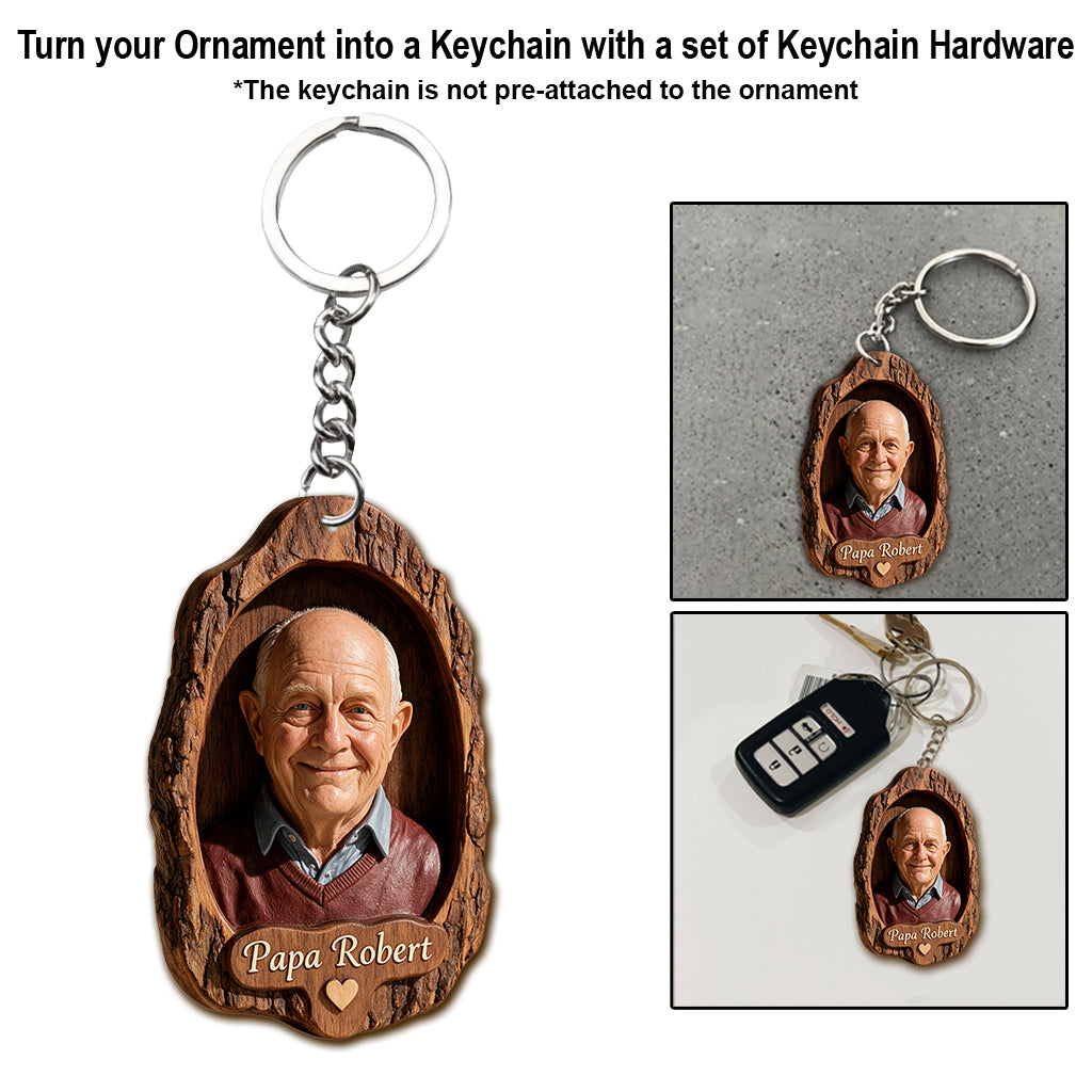 Cadeau de sympathie pour la famille - Votre amour demeure - Ornement mémorial personnalisé