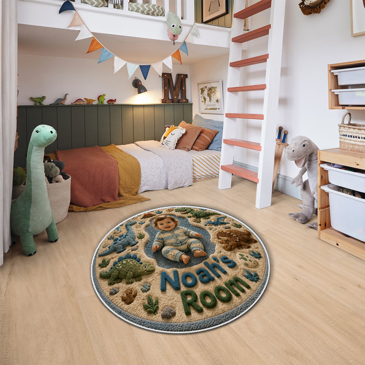 Cadeau Parfait Pour Enfants - Tapis Personnalisé Antidérapant