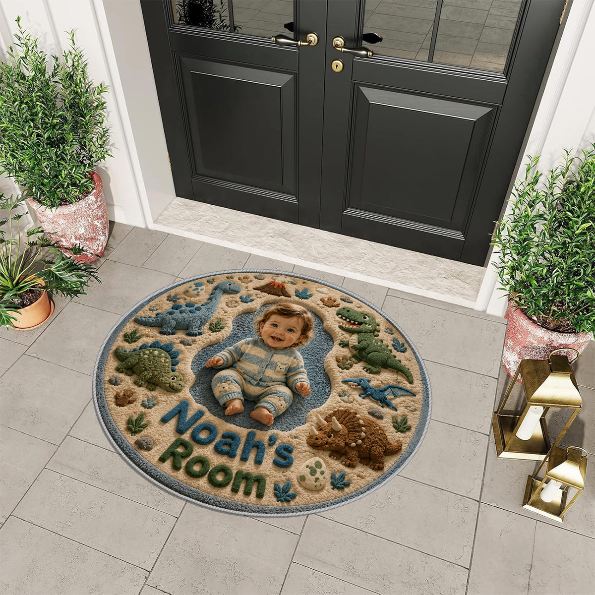 Cadeau Parfait Pour Enfants - Tapis Personnalisé Antidérapant