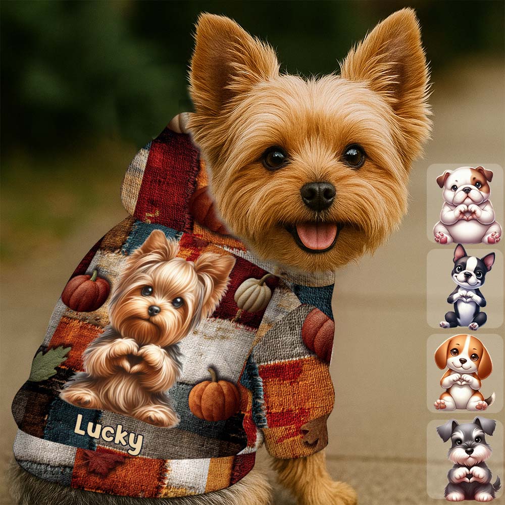 C'est la saison - Sweat à capuche personnalisé pour chien