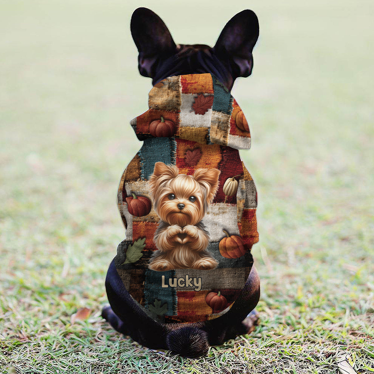 C'est la saison - Sweat à capuche personnalisé pour chien
