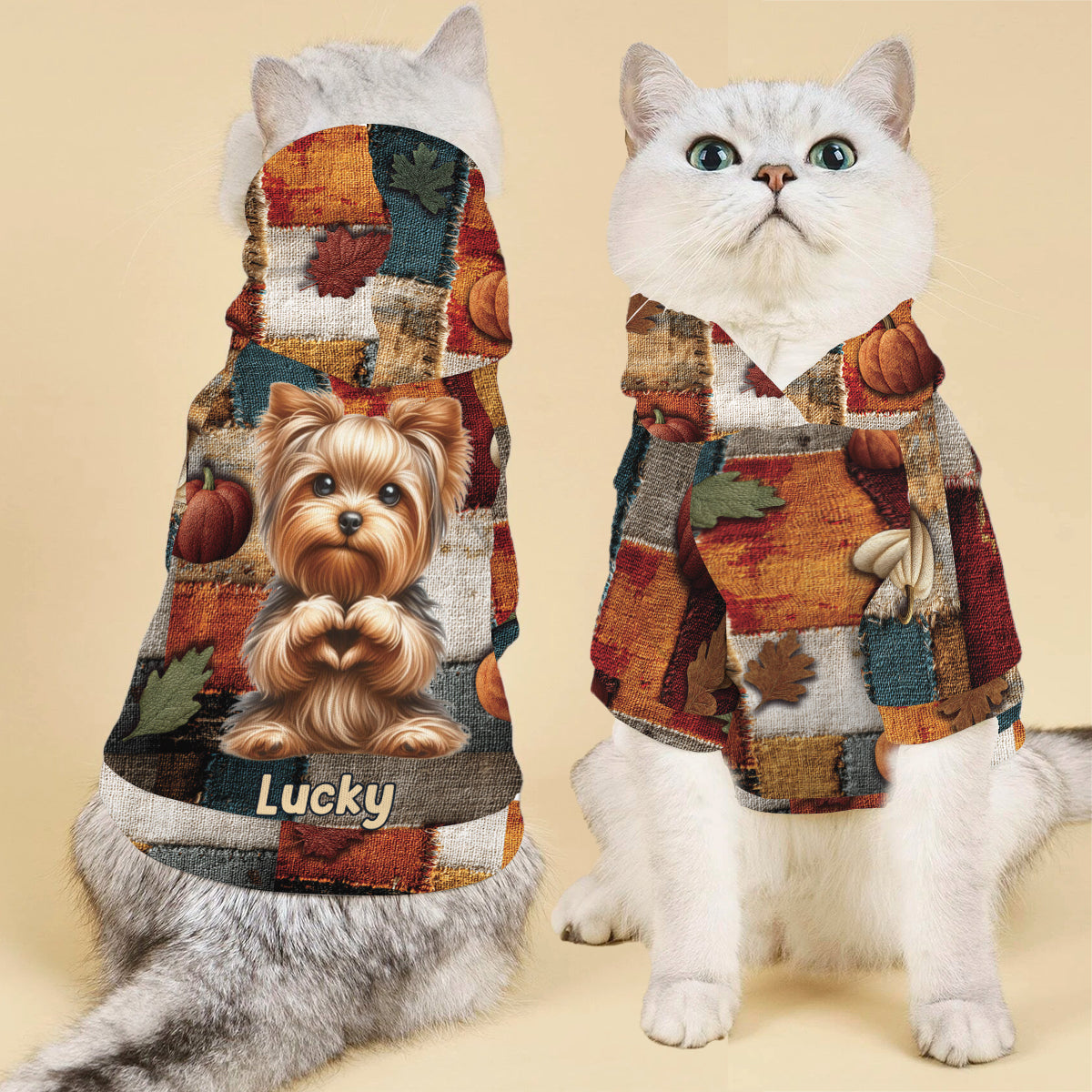 C'est la saison - Sweat à capuche personnalisé pour chien