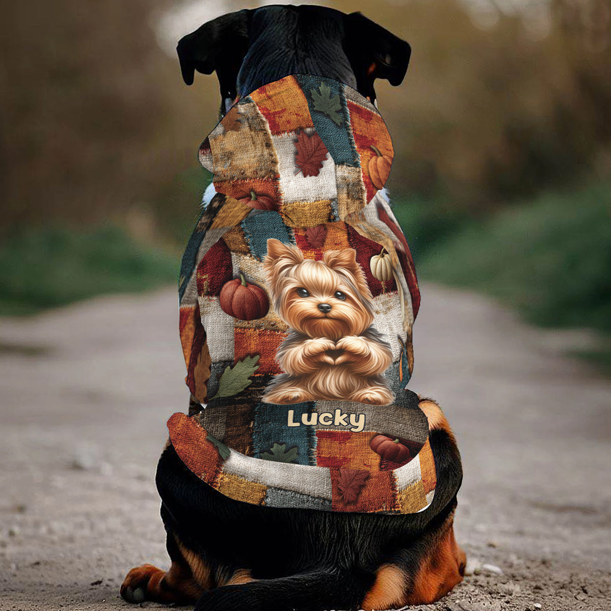 C'est la saison - Sweat à capuche personnalisé pour chien