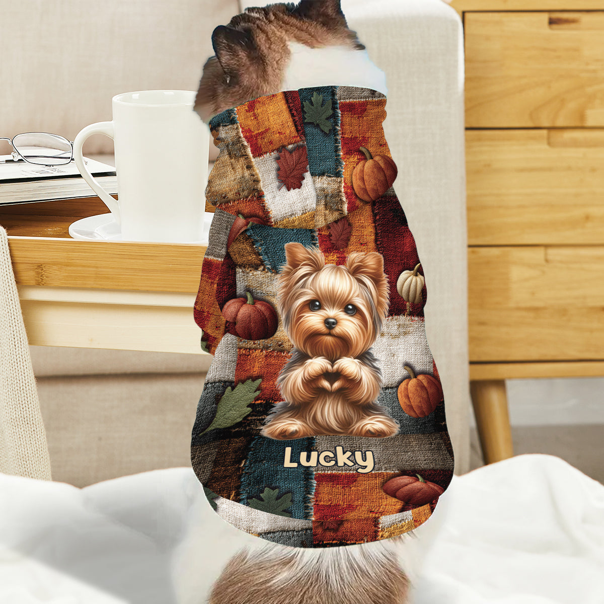 C'est la saison - Sweat à capuche personnalisé pour chien