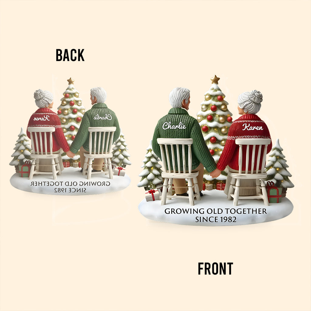 Vieillir ensemble - Plaque acrylique personnalisée pour couple