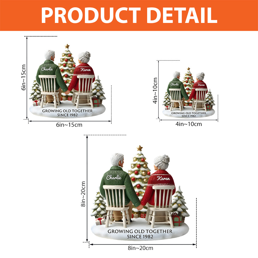 Vieillir ensemble - Plaque acrylique personnalisée pour couple