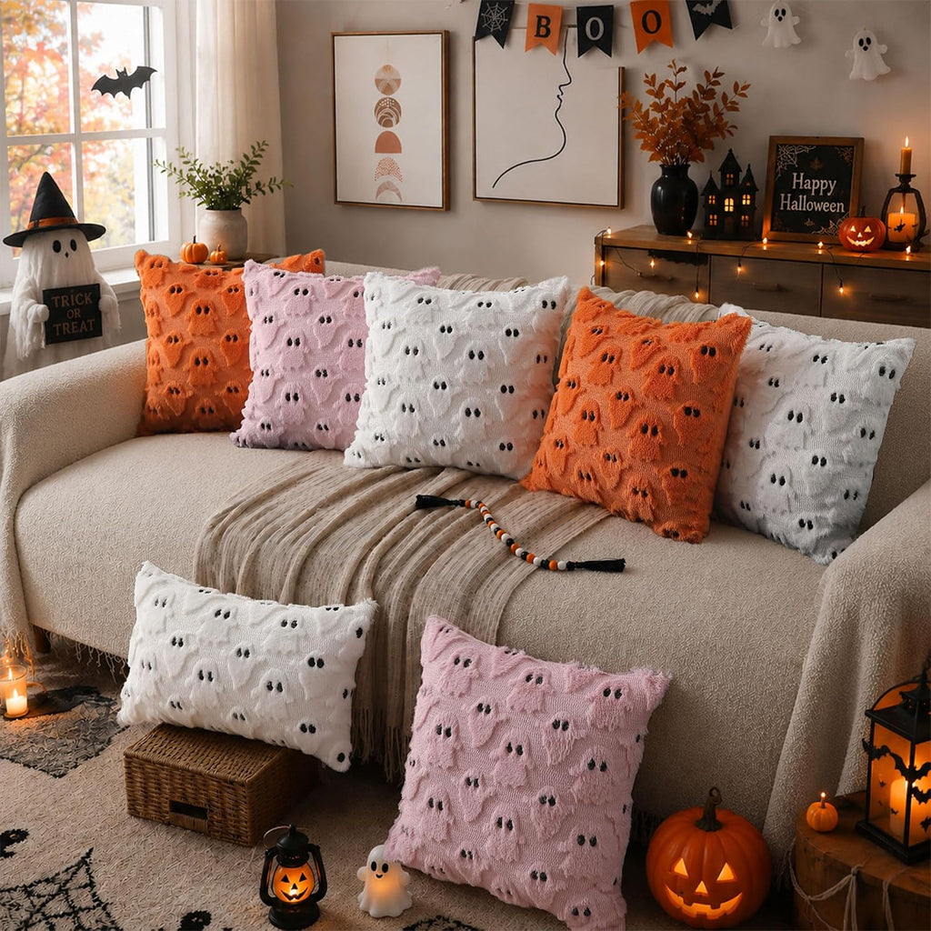 Ghost Tufted Pillow Cover