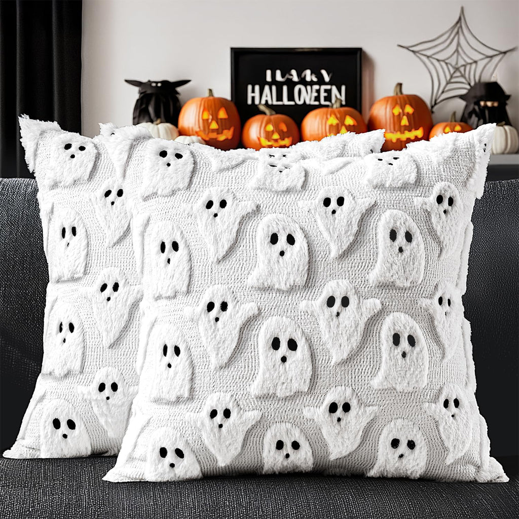 Ghost Tufted Pillow Cover