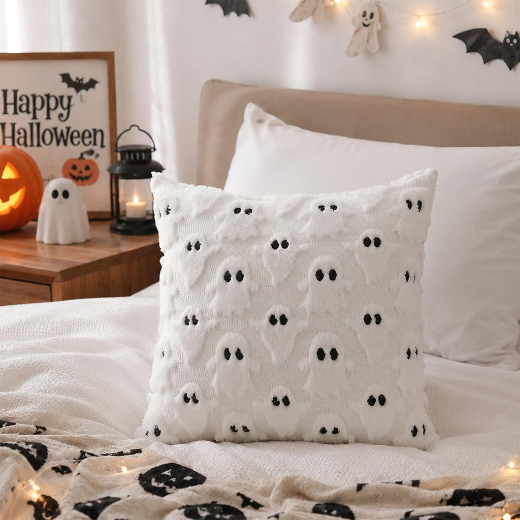 Ghost Tufted Pillow Cover