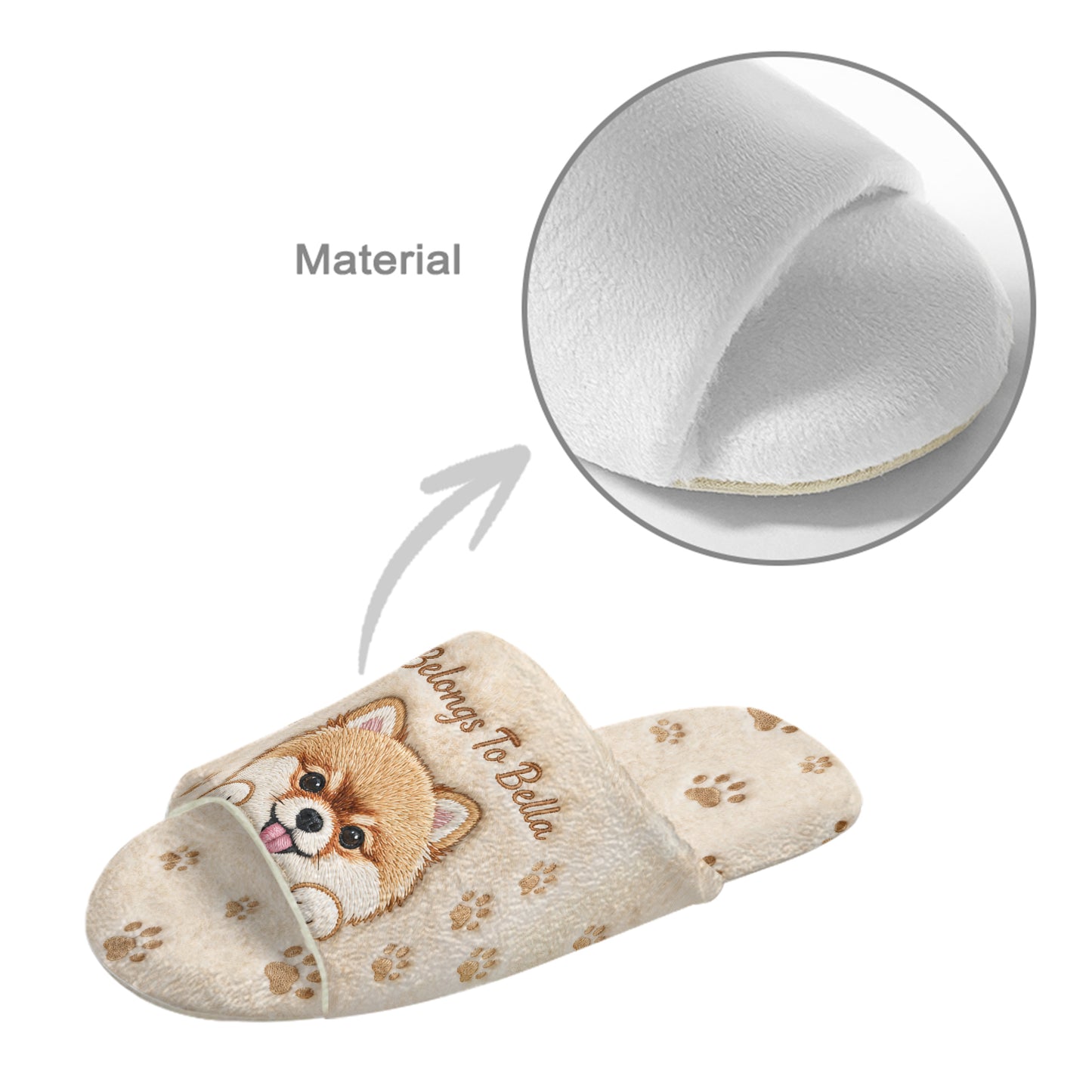 Chaussons Personnalisés pour Animaux - Chaussons Ouverts Personnalisés
