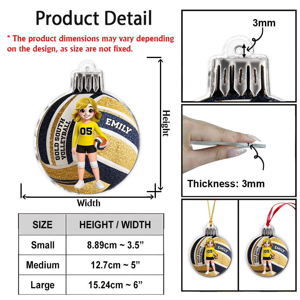 Passionné(e) de volley-ball ? - Ornement de volley-ball personnalisé
