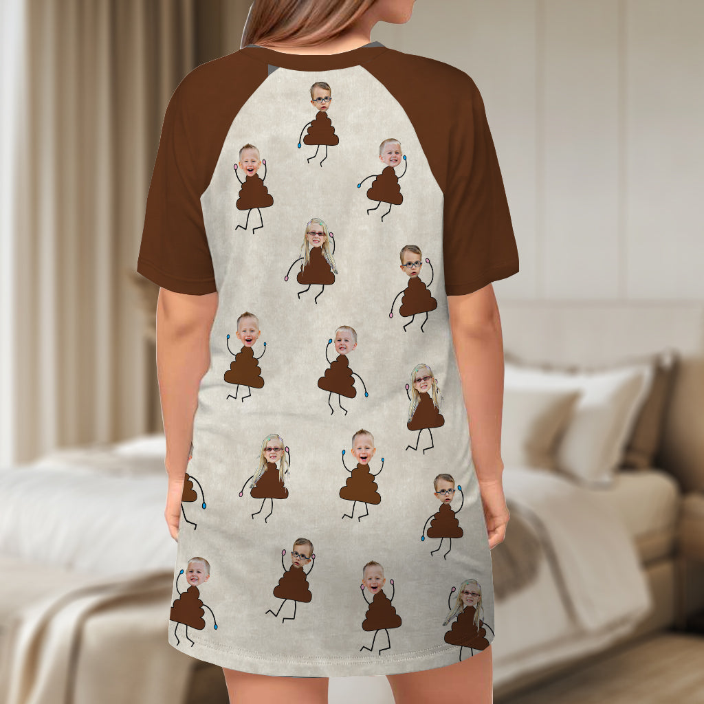 Les petits cons de maman - Robe T-shirt de nuit personnalisée pour maman