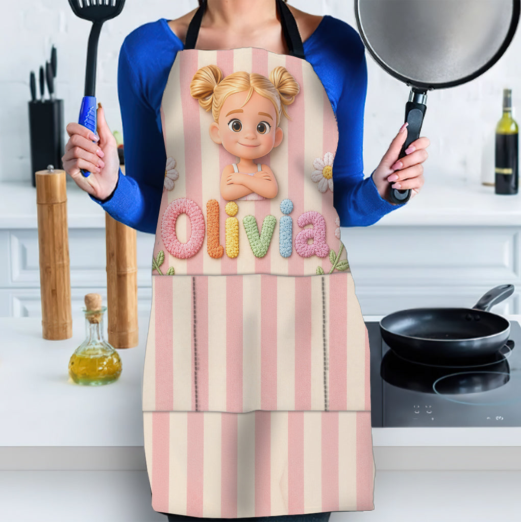 Any Photo - Personalized Kid Apron With Pockets
