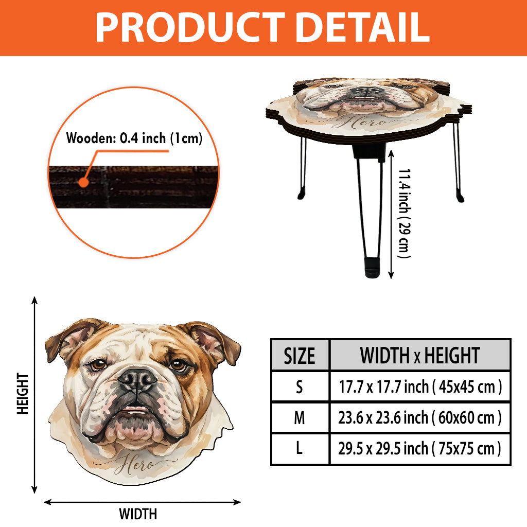 Pet Owner Gift - Personalized Dog Table Custom Shape