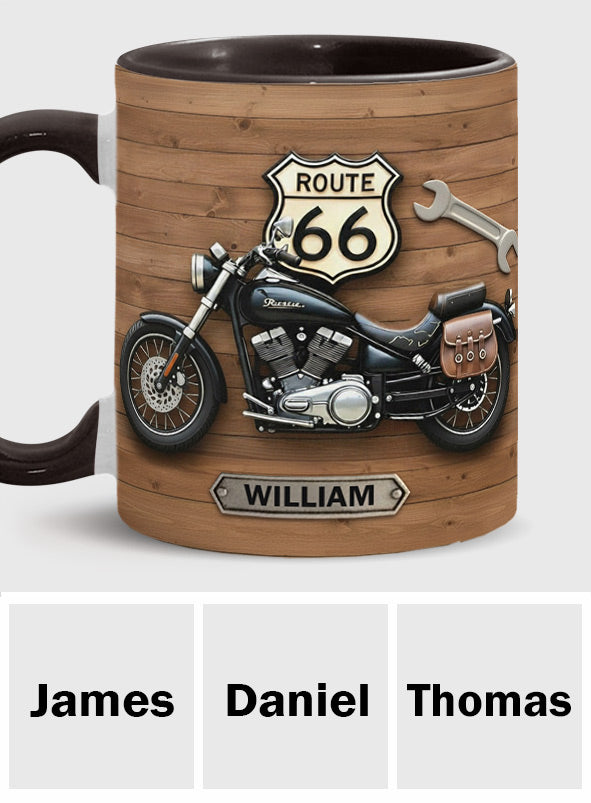 Mug personnalisé pour motards - Motif moto