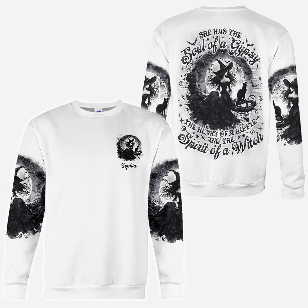 Esprit de sorcière - T-shirt personnalisé intégral sorcière