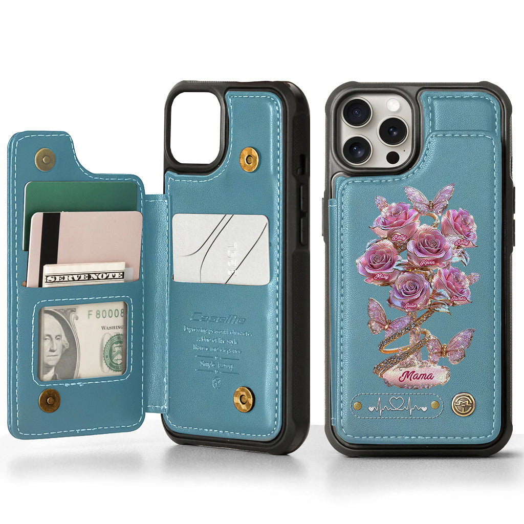 Meilleure maman du monde - Étui portefeuille personnalisé pour téléphone - Maman