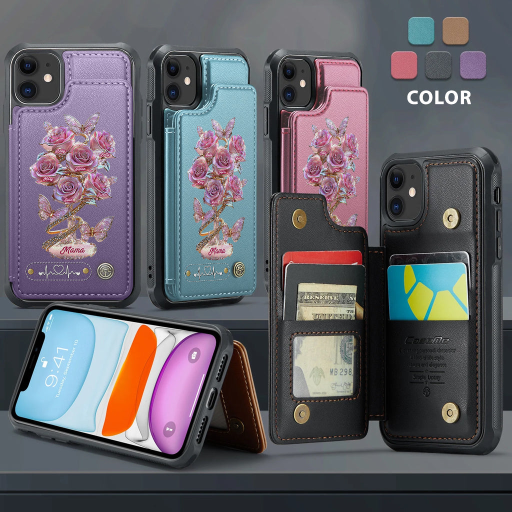 Meilleure maman du monde - Étui portefeuille personnalisé pour téléphone - Maman