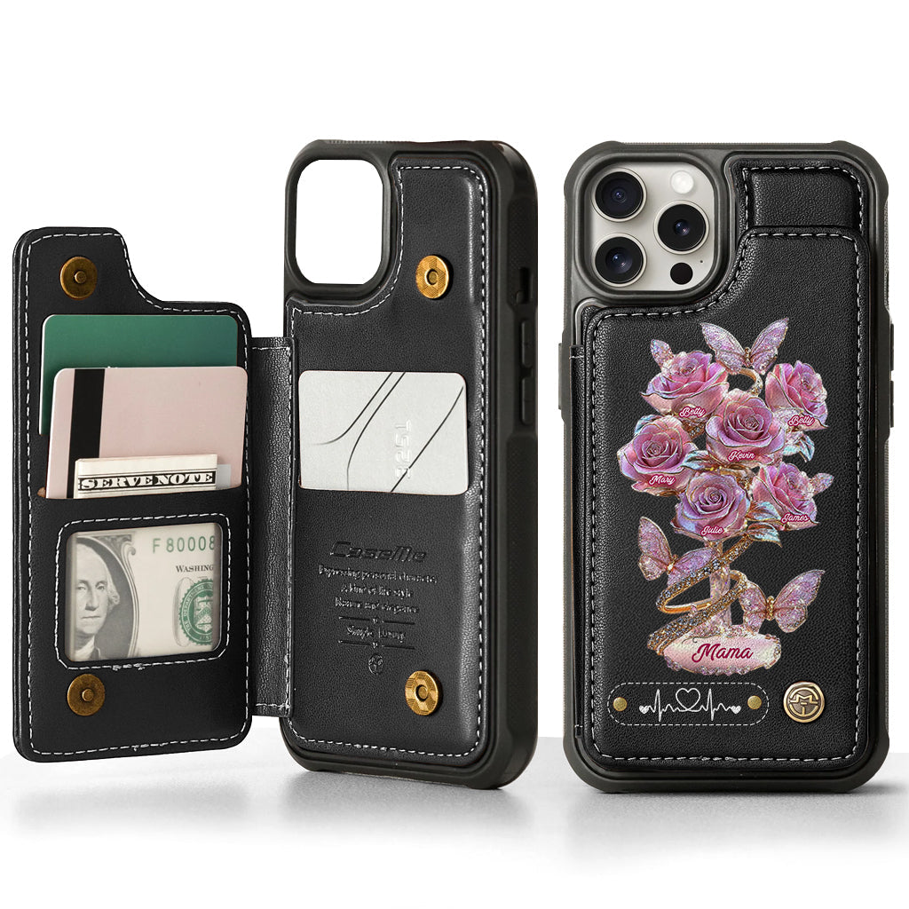 Meilleure maman du monde - Étui portefeuille personnalisé pour téléphone - Maman