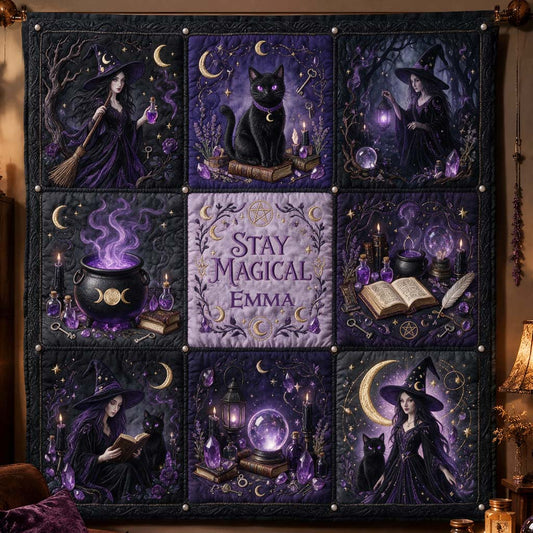 Restez Magique - Couverture de Sorcière Personnalisée